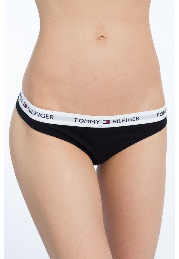 TOMMY HILFIGER - Tommy Hilfiger - Stringi. Kolor: czarny
