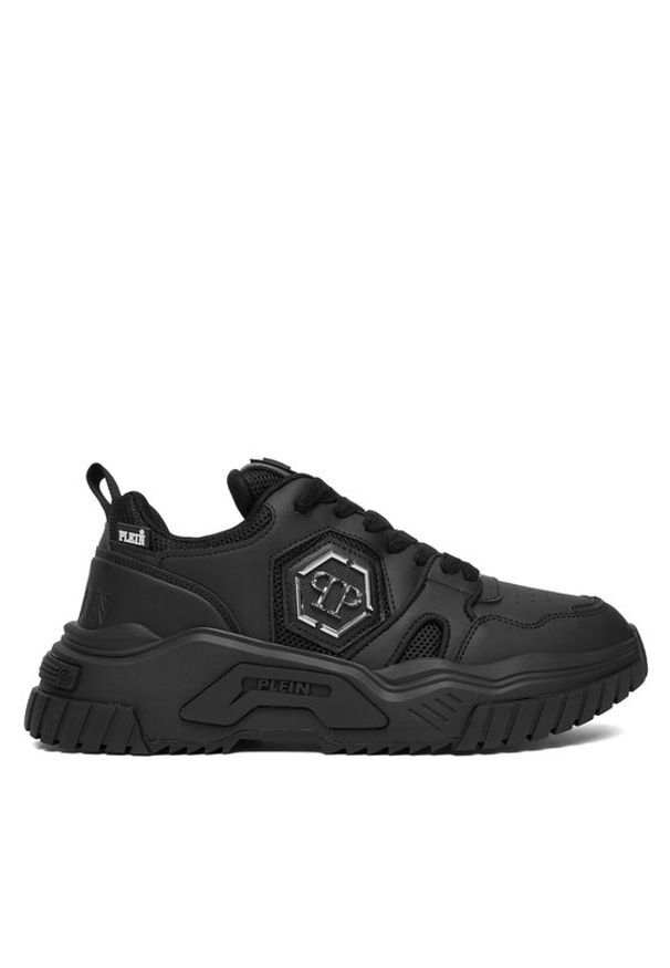 Philipp Plein - PHILIPP PLEIN Sneakersy New Predator FAES USC0837 PTE003N Czarny. Kolor: czarny. Materiał: skóra
