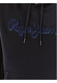 Pepe Jeans Bluza Ryan Hoodie PM582328 Granatowy Regular Fit. Kolor: niebieski. Materiał: bawełna #3
