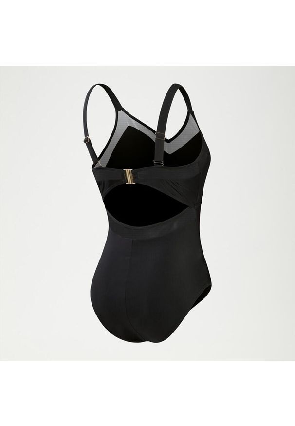 Strój kąpielowy jednoczęściowy damski Speedo Shaping Mesh. Kolor: czarny. Materiał: mesh
