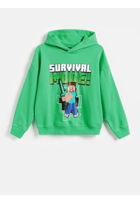 Reserved - Bluza Minecraft - zielony. Kolor: zielony. Materiał: bawełna, dzianina #1