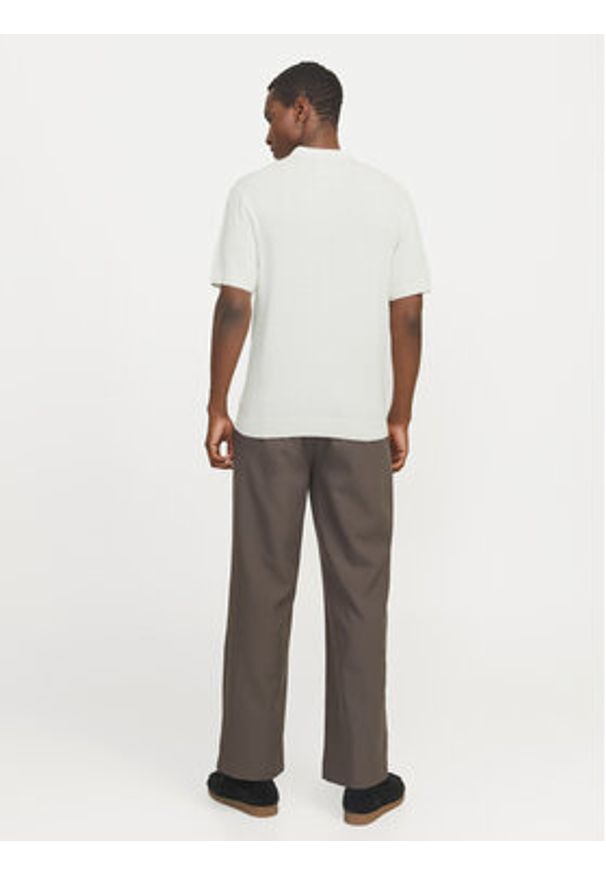 Jack & Jones - Jack&Jones Polo Cooper 12271483 Biały Regular Fit. Typ kołnierza: polo. Kolor: biały. Materiał: bawełna