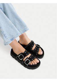 DeeZee Klapki CEO-HY35011-1 Czarny. Kolor: czarny. Materiał: materiał #1