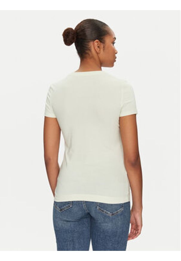 Guess T-Shirt W5GI04 J1314 Żółty Slim Fit. Kolor: żółty. Materiał: bawełna
