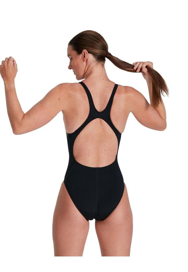 Strój kąpielowy damski Speedo Digital Record Breaker. Kolor: żółty, wielokolorowy, czarny, fioletowy