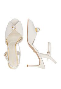 Gino Rossi - GINO ROSSI Sandały CEO-ROSE-LT2090-2-N Biały. Kolor: biały. Materiał: skóra #9