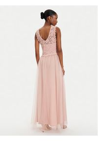 Vila Sukienka wieczorowa Lynnea 14052673 Różowy Regular Fit. Kolor: różowy. Materiał: syntetyk, bawełna. Styl: wizytowy #4