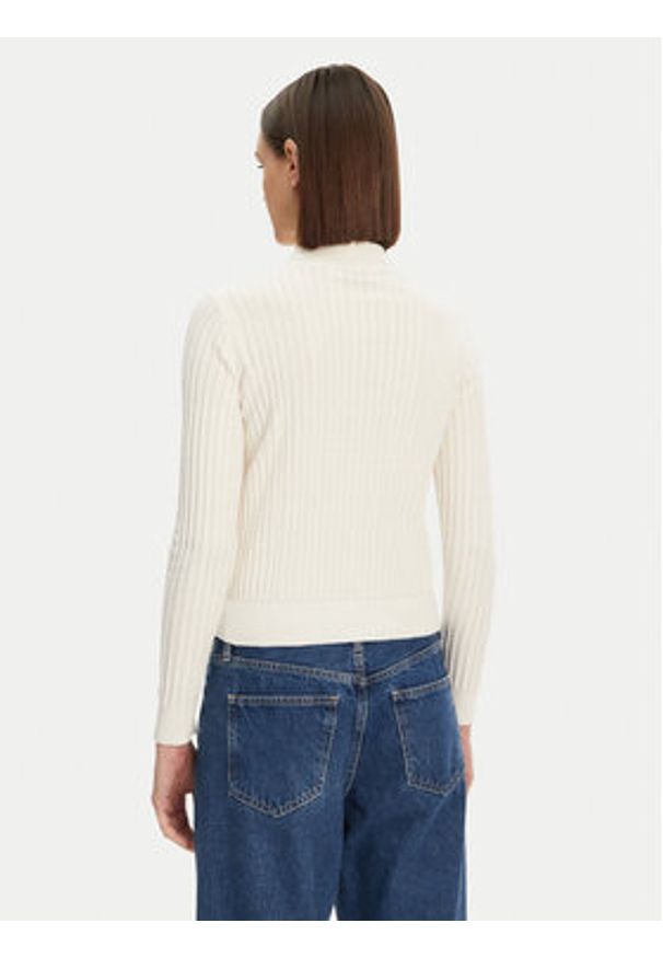 Lacoste Sweter AF9264 Écru Regular Fit. Materiał: bawełna