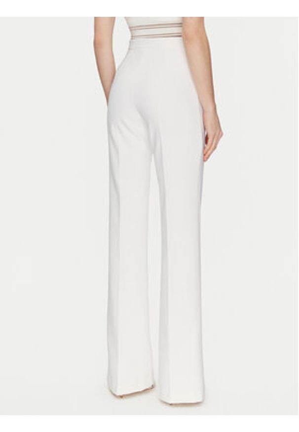 Elisabetta Franchi Spodnie materiałowe PA-078-51E2-V300 Biały Regular Fit. Kolor: biały. Materiał: syntetyk