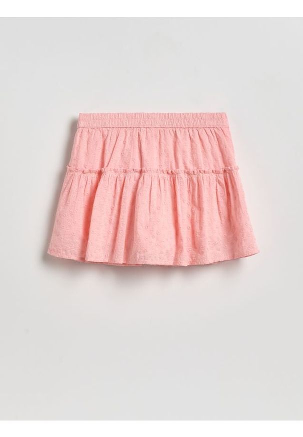 Reserved - Spódnica z szortami - koralowy. Kolor: pomarańczowy. Materiał: bawełna