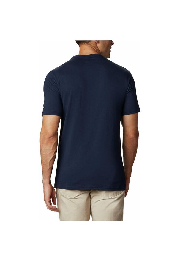 columbia - Koszulka Męska Columbia CSC Basic Logo Short Sleeve T-Shirt. Kolor: niebieski