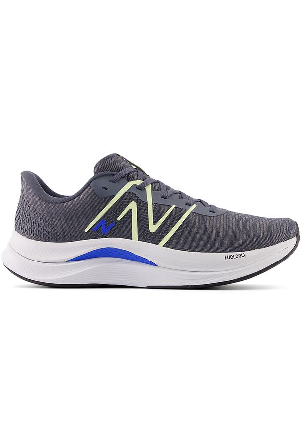 Buty męskie New Balance FuelCell Propel v4 MFCPRCC4 – szare. Okazja: na co dzień. Kolor: szary. Materiał: guma, syntetyk, poliester, materiał. Szerokość cholewki: normalna. Sport: fitness, bieganie