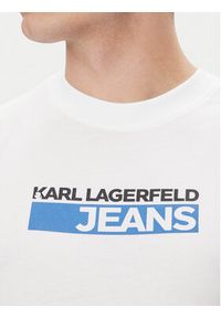 Karl Lagerfeld Jeans T-Shirt A2M17074 Biały Regular Fit. Kolor: biały. Materiał: syntetyk