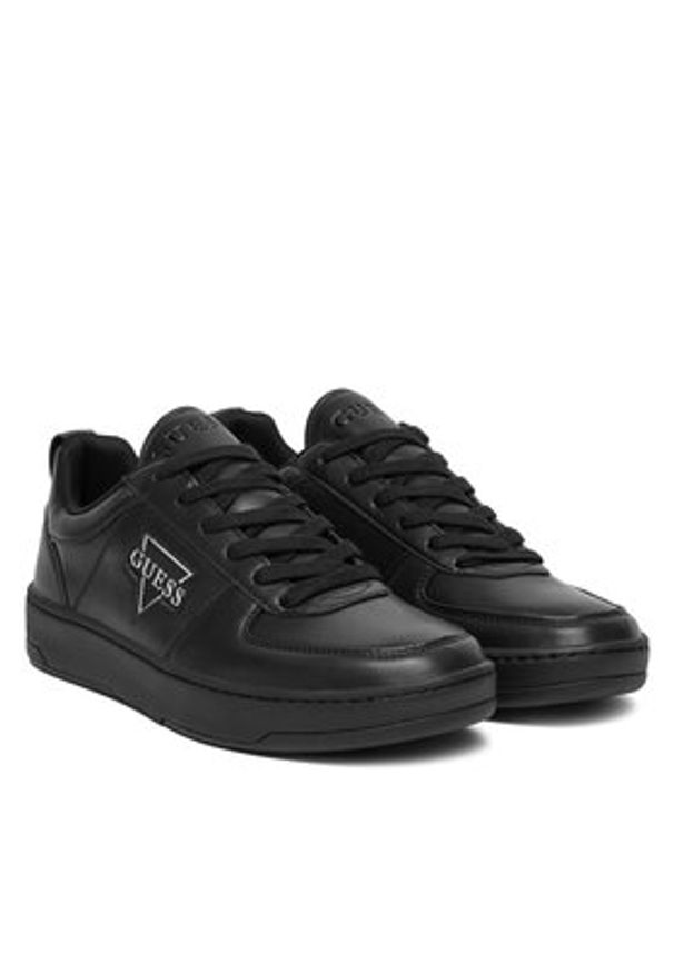 Guess Sneakersy FMFVEN ELE12 Czarny. Kolor: czarny. Materiał: skóra