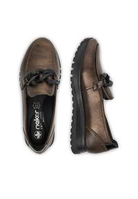 Rieker Półbuty 49051-25 Złoty. Kolor: złoty. Materiał: materiał, syntetyk #3