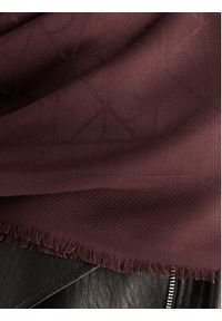 Calvin Klein Szal Emblem Aop Tonal LV04D8063G Bordowy. Kolor: czerwony. Materiał: materiał
