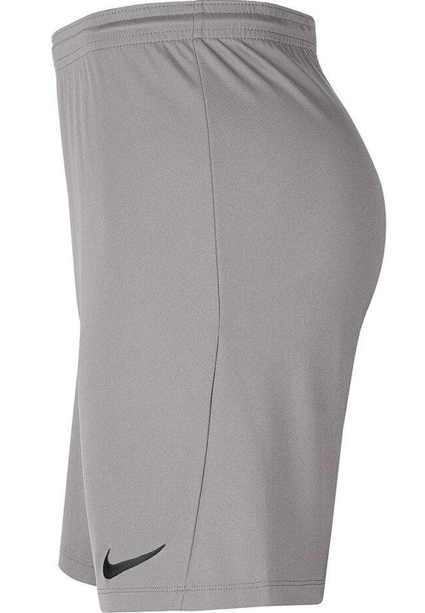 Spodenki dla dzieci Nike Dry Park III NB K szare BV6865 017. Kolor: szary. Styl: sportowy