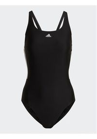 Adidas - adidas Strój kąpielowy Mid 3-Stripes Swimsuit HA5993 Czarny. Kolor: czarny. Materiał: syntetyk #8