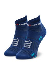 Compressport Skarpety wysokie unisex Pro Racing Socks V4.0 Run Low XU00047B_533 Granatowy. Kolor: niebieski. Materiał: materiał #1