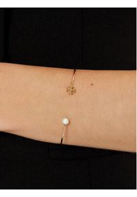 Tory Burch Bransoletka Kira Pearl Cuff 157968 Złoty. Materiał: metalowe. Kolor: złoty #4