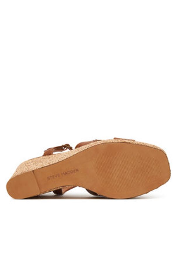 Steve Madden Espadryle 11005570 Brązowy. Kolor: brązowy. Materiał: skóra