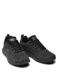 skechers - Skechers Sneakersy Front Runner 232298/BBK Czarny. Kolor: czarny. Materiał: materiał #6