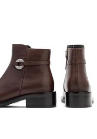 Gino Rossi Botki DORIS-110394 Brązowy. Kolor: brązowy. Materiał: skóra #7