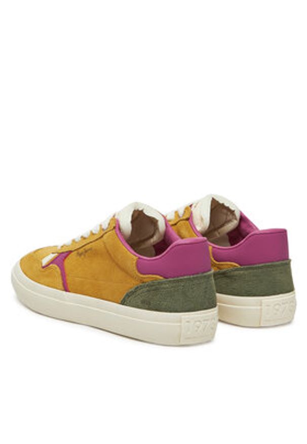 Pepe Jeans Sneakersy Travis City W PLS31592 Zielony. Kolor: zielony. Materiał: skóra, zamsz