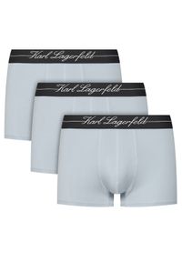 Karl Lagerfeld - KARL LAGERFELD Komplet 3 par bokserek A1M47089 Błękitny. Kolor: niebieski. Materiał: lyocell