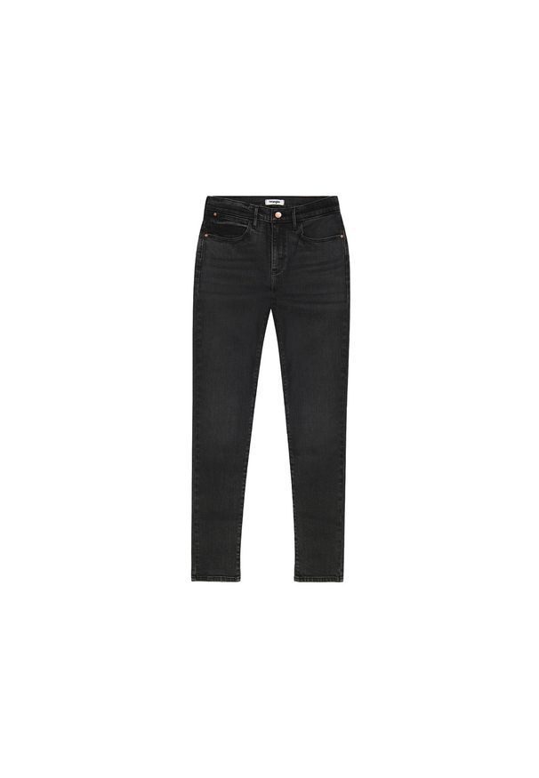 Wrangler - DAMSKIE SPODNIE WRANGLER HIGH SKINNY BLACK 112352302