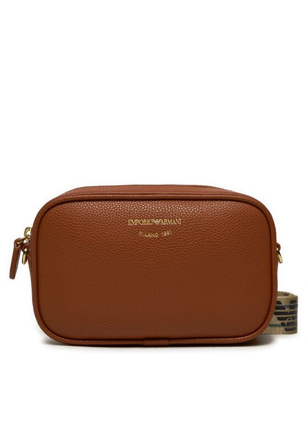 Brązowa listonoszka Emporio Armani skórzana