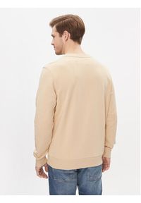 Calvin Klein Jeans Bluza Embro Badge J30J325270 Beżowy Regular Fit. Kolor: beżowy. Materiał: bawełna
