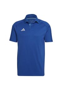 Adidas - Koszulka do piłki nożnej męska adidas Tiro 23 Competition Polo. Typ kołnierza: polo. Kolor: niebieski