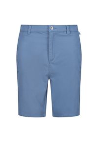 Regatta - Męskie spodenki chinosy Sabden. Kolor: niebieski. Sport: turystyka piesza #1