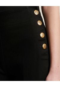 Luisa Spagnoli - LUISA SPAGNOLI - Czarne jeansy typu palazzo Olivo. Stan: podwyższony. Kolor: czarny #4