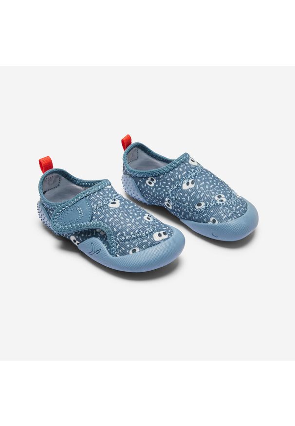 Decathlon - Buty dla dzieci Domyos Babylight. Zapięcie: rzepy. Kolor: niebieski, szary, wielokolorowy. Materiał: materiał. Sport: turystyka piesza
