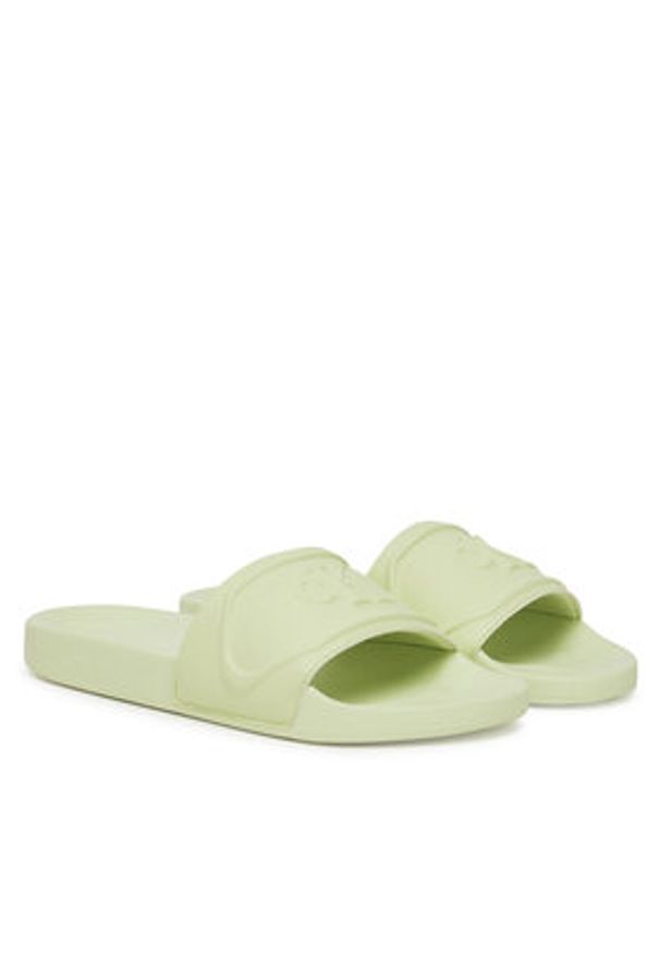 Calvin Klein Jeans Klapki Slide Pu Hf Mg YW0YW01879 Zielony. Kolor: zielony. Materiał: skóra