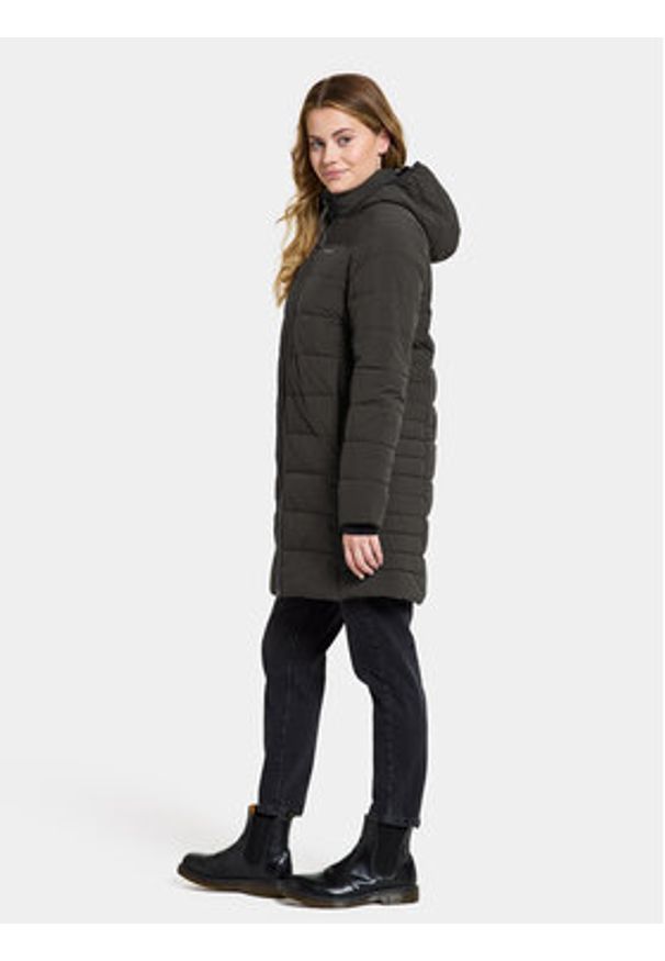 Didriksons Płaszcz zimowy Katrin Wns Parka 505088 Czarny Standard Fit. Kolor: czarny. Materiał: syntetyk. Sezon: zima