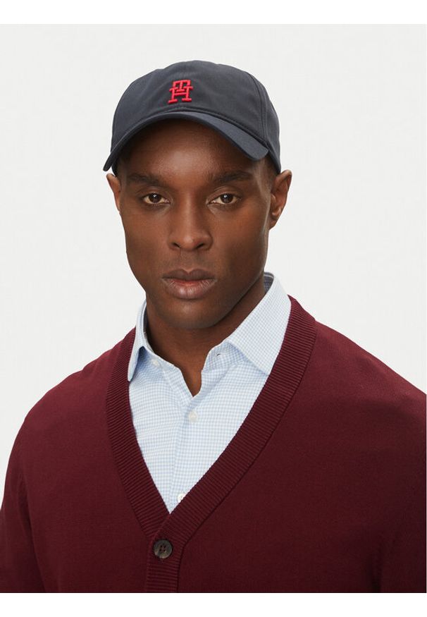 TOMMY HILFIGER - Tommy Hilfiger Czapka z daszkiem Imd Color 6 Panel AM0AM13542 Granatowy. Kolor: niebieski. Materiał: materiał, bawełna