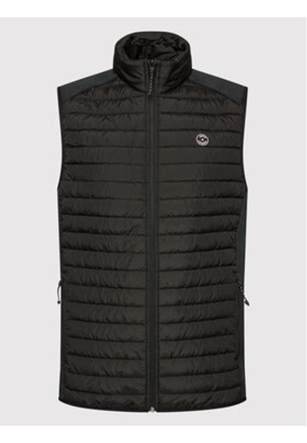 Jack & Jones Kamizelka Multi 12200684 Czarny Slim Fit. Kolor: czarny. Materiał: syntetyk