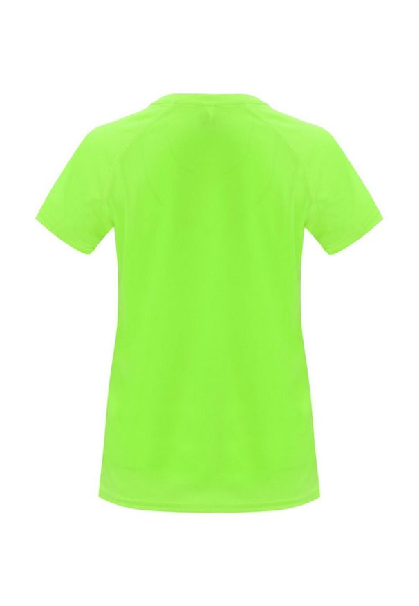 ROLY - Damska Koszulka Sportowa Z Krótkim Rękawem Bahrain. Kolor: żółty, wielokolorowy, zielony. Długość rękawa: krótki rękaw. Długość: krótkie. Sport: turystyka piesza