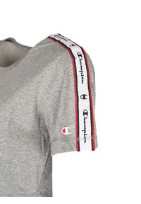 Champion T-Shirt | 111910 | Kobieta | Szary. Okazja: na co dzień. Kolor: szary. Materiał: bawełna. Długość rękawa: krótki rękaw. Wzór: nadruk. Styl: casual #4
