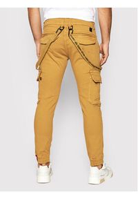 Alpha Industries Spodnie materiałowe Utility 128202 Brązowy Slim Fit. Kolor: brązowy. Materiał: bawełna, materiał