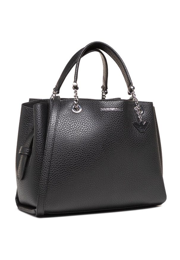 Emporio Armani Torebka Y3D159 YFN6E 88197 Czarny. Kolor: czarny. Materiał: skórzane