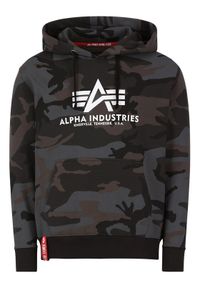 Alpha Industries Bluza Basic 178312C Zielony Regular Fit. Kolor: zielony. Materiał: bawełna