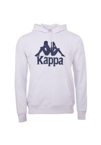 Bluza sportowa męska Kappa Taino. Kolor: biały. Materiał: poliester, bawełna