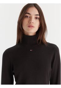 Tommy Jeans Sukienka dzianinowa Ess DW0DW21958 Czarny Slim Fit. Kolor: czarny. Materiał: bawełna #5