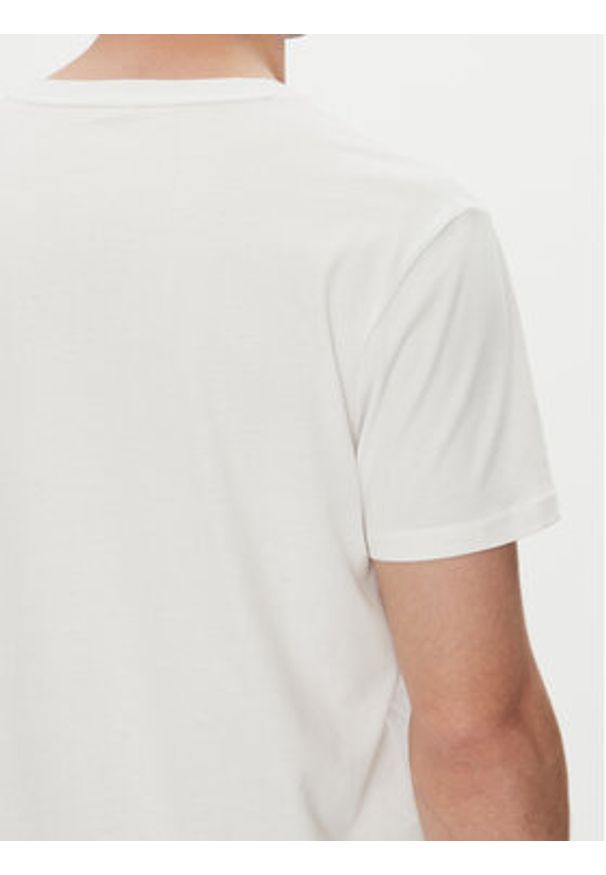 TOMMY HILFIGER - Tommy Hilfiger T-Shirt UM0UM03418 Biały Regular Fit. Kolor: biały. Materiał: bawełna
