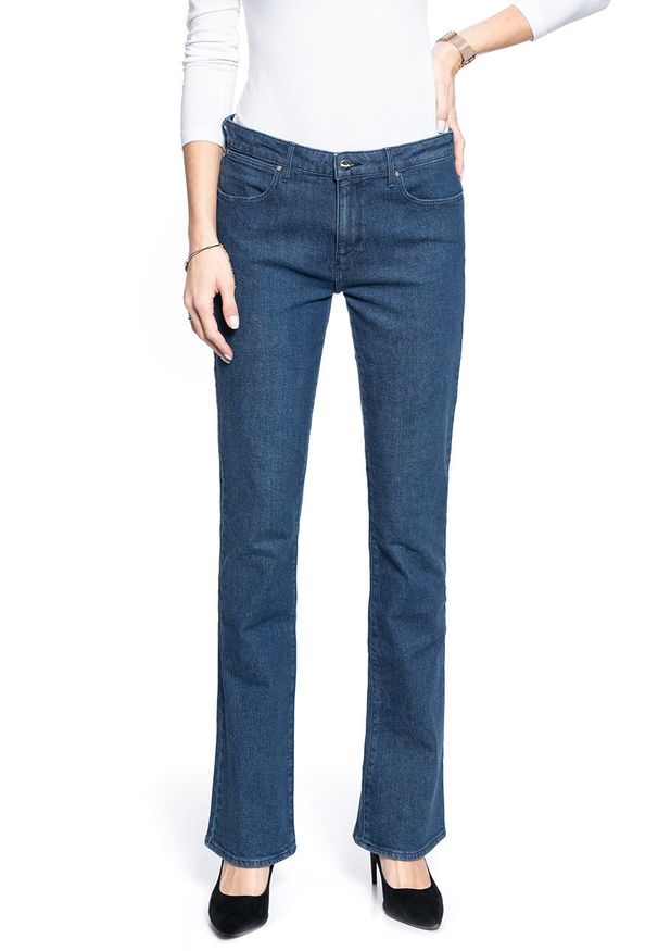 Wrangler - SPODNIE DAMSKIE WRANGLER BOOTCUT DEEP SEA W28BWB12S 112128247
