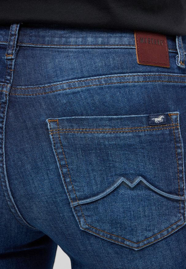 Mustang - MUSTANG SHELBY SLIM DAMSKIE SPODNIE JEANSOWE JEANSY DŻINSY DENIM BLUE 1015563 5000 802